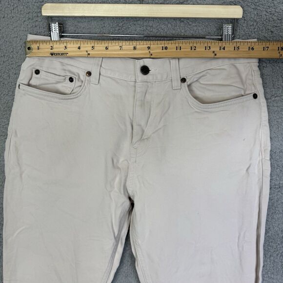 Banana Republic Pants Mens 33x21 Beige Athletic Fit Traveler Chino Tapered Leg - Picture 4 of 11